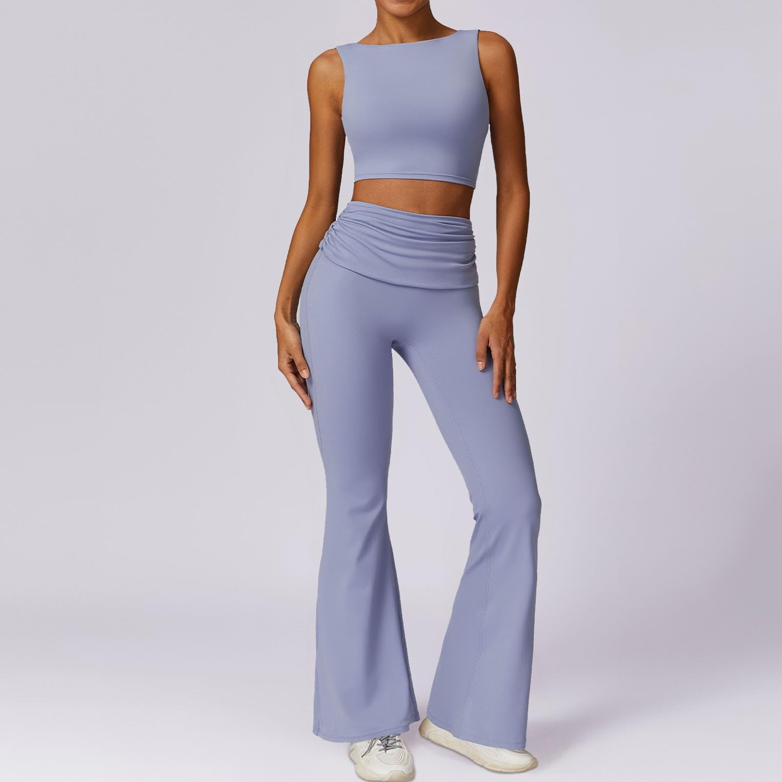 Generisch Conjunto de deporte para mujer, traje de yoga para mujer, traje de yoga, transpirable, de secado rápido, ropa de fitness