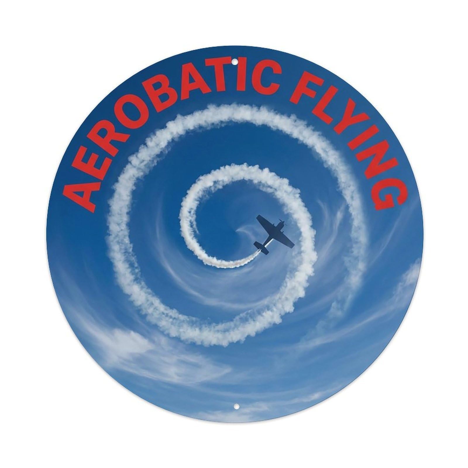 Vintage Aerobatic Flying Extreme Sports Vintage Metal Tin Sign Plaque Wall Decor for Cafe, Club Bar, Office, Garden Metal Poster 8x8Inch