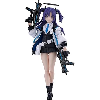 Max Factory Blue Archive Figma Yuka Hase Plastic Pre-Painted Action Figure, Non-Scale, Includes Exclusive Stand, Total Height