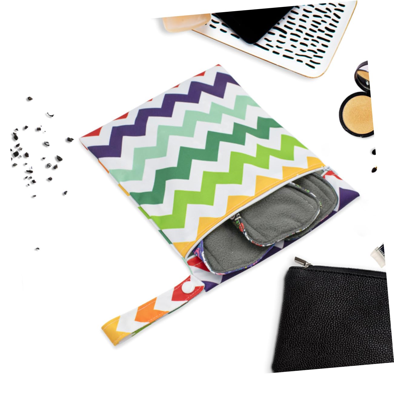 KOMBIUDA 9piezas Organizador De Bolsa Multifuncional Para Bebés Almacenamiento De Secos y Mojados Bolsa De Viaje Para Mamás Accesorios De Cuidado Infantil