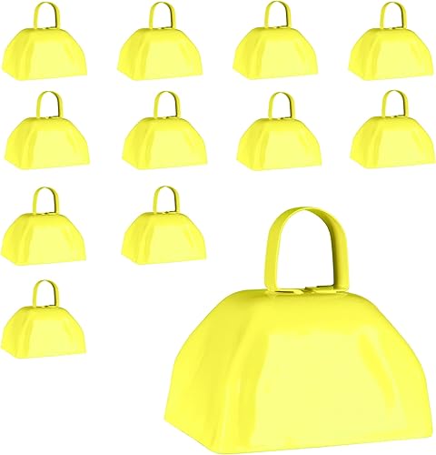 Miniatura 3 de Windy City Novelties Cencerros metálicos novedosos para hacer ruido, 3 pulgadas, paquete de 12, color verde