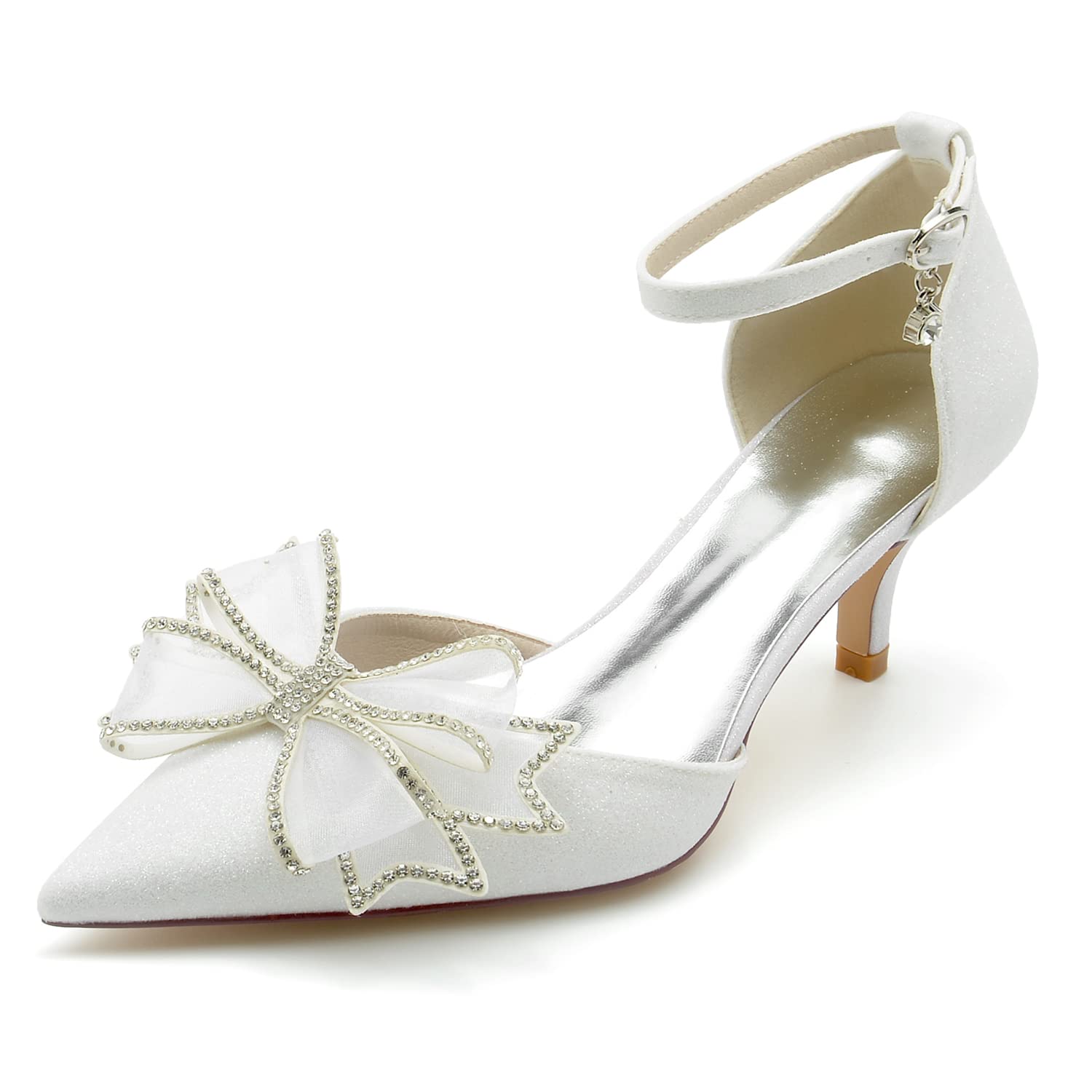 Chaussures de mariage pour femme escarpins blancs pointure 39 EU - 6