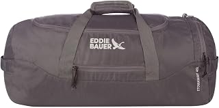 Eddie Bauer Stowaway Packable Duffel Bag, 45L, Dark Smoke