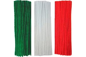 Christmas Pipe Cleaners in Joyous Red, White, and Green