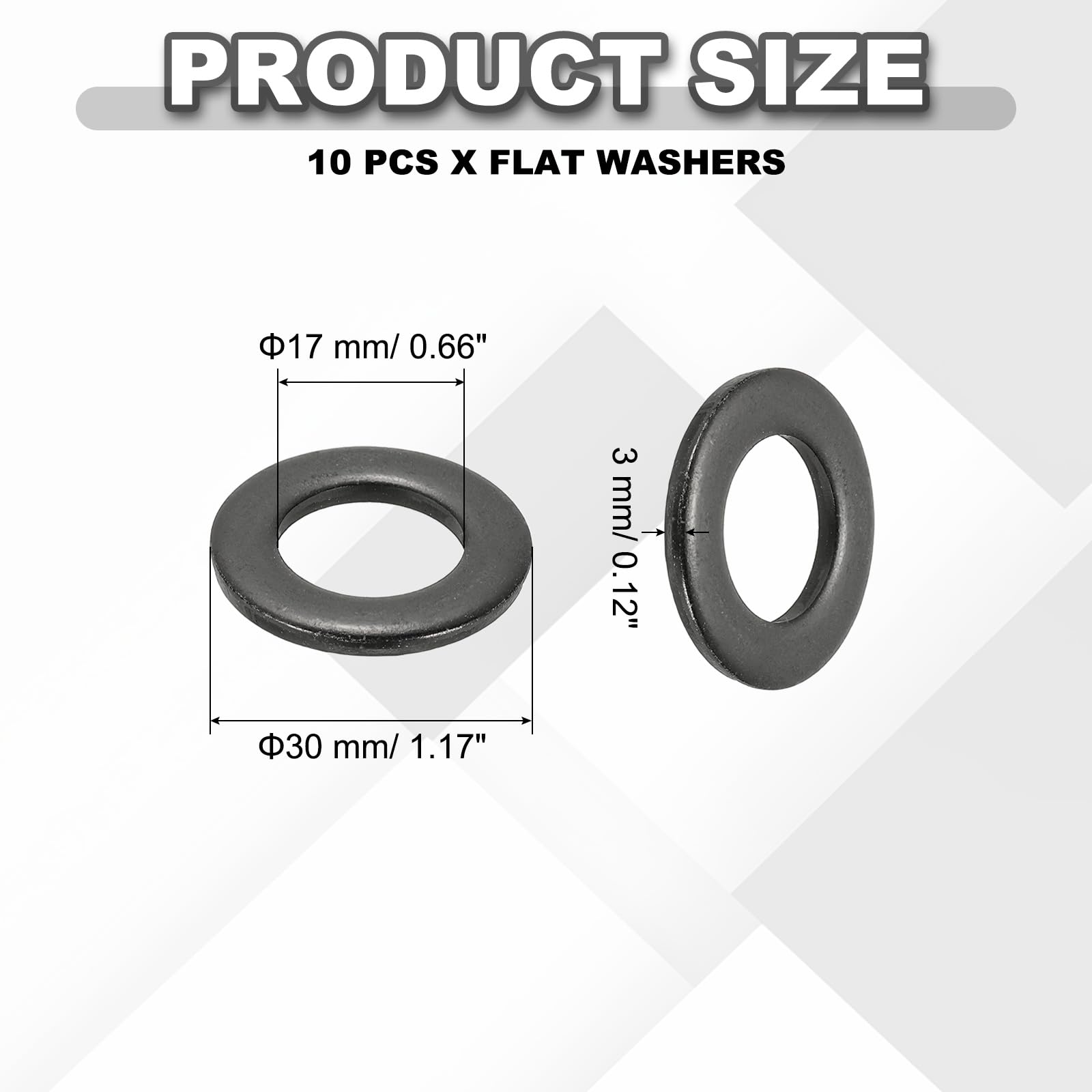 PATIKIL M16 Flat Washers 5/8"ID x 1-1/8"OD - Image 2