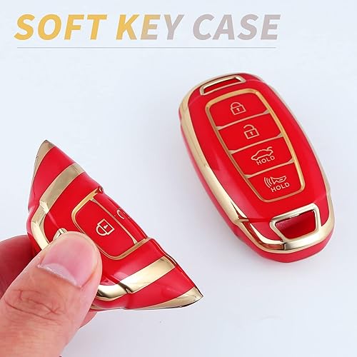 Miniatura 4 de Funda para llavero Hyundai, TPU suave protección de 360 grados para Palisade GT Accent Elantra Kona Santa
