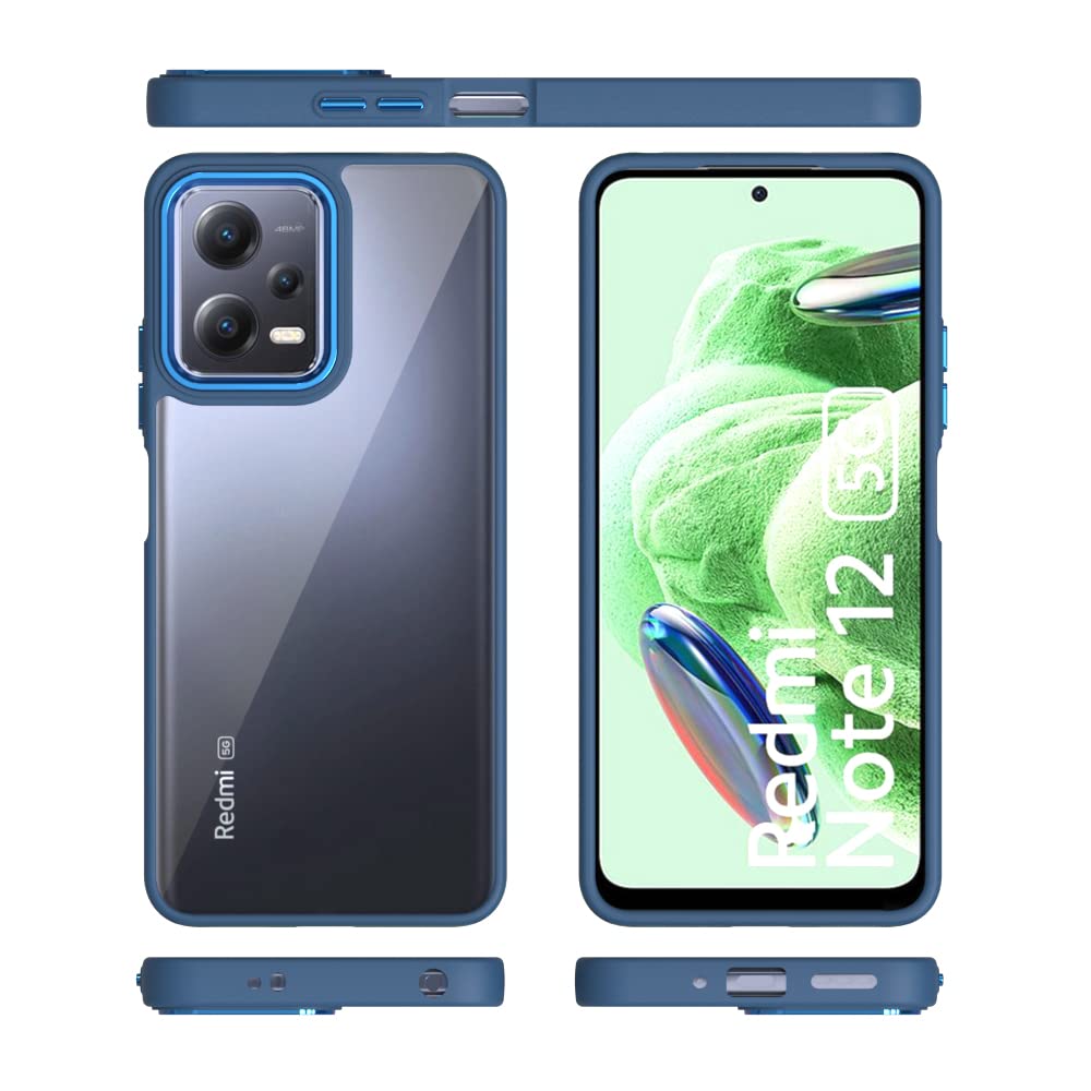 iVoler Cover per Oppo A96 4G / A76 4G / Realme 9i, Antiurto Custodia con Paraurt