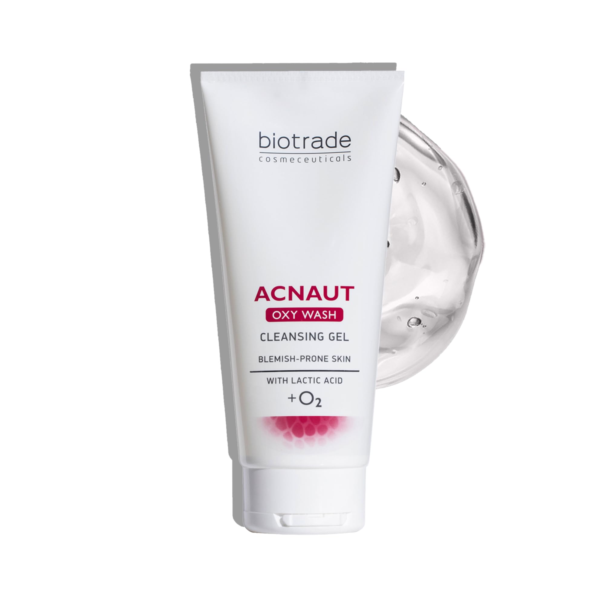 Biotrade Acnaut Oxy Wash Reinigungs-Gel für zu Unreinheiten neigende Haut – Körper- und Gesichtsreiniger mit Milchsäure für Erwachsene & Teenager – Ideal zur Rasur & Haarentfernung – 200 ml