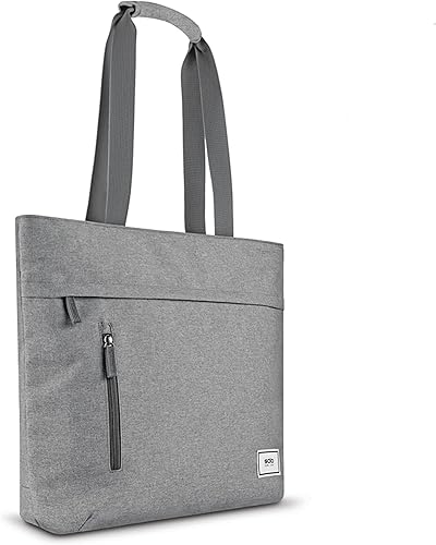 Solo New York Bolso tote para mujer, bolso profesional para el trabajo y los viajes, bolso para laptop con compartimento acolchado, bolsillo frontal