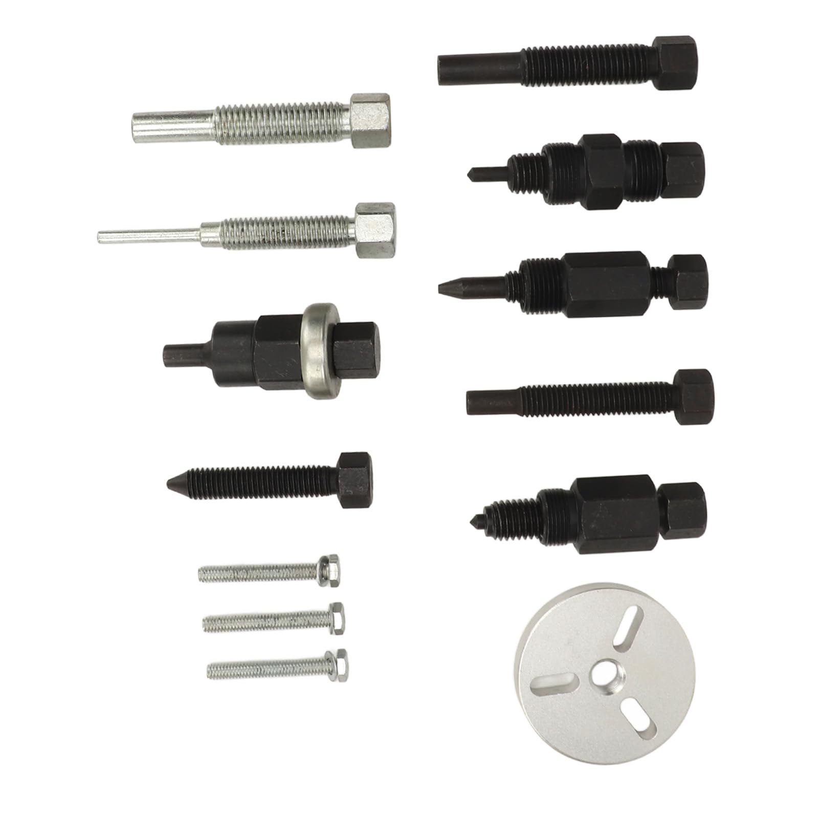 Kit di servizio frizione per compressore d'aria portatile efficiente in acciaio al carbonio per estrattore frizione da 13 pezzi per automobili