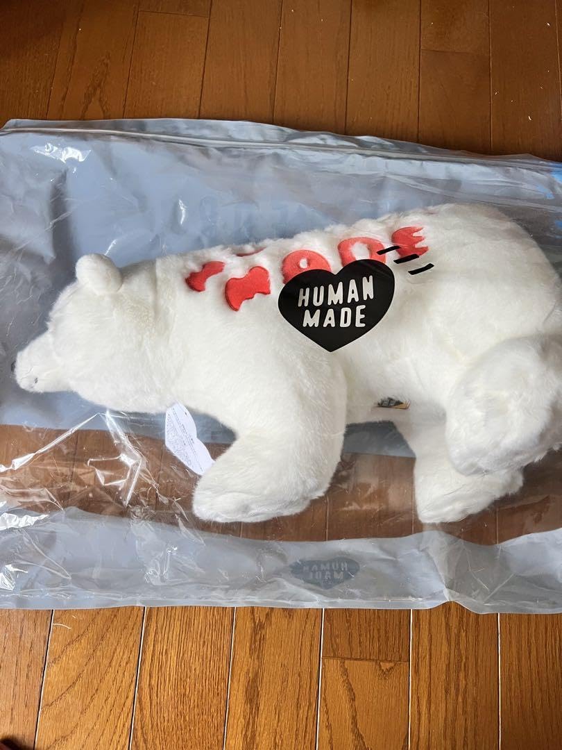 Amazon.co.jp: HUMAN MADE White Bear Plush Toy : Toys & Games HUMAN