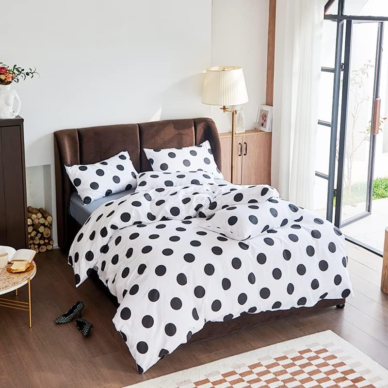 Miniatura 8 de Akiky Juego de funda de edredón de mármol abstracto, tamaño matrimonial, diseño de arte de fantasía, ultra suave, con cierre de cremallera,