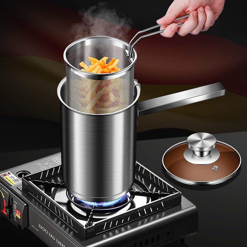 Friggitrice Acciaio 304 2L Cestello Rimovibile