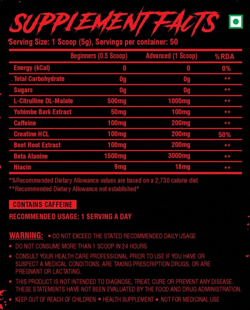 Image of Nutrition Planet Blood Shower Pre Workout (250g, 50 Servings) (Magic Pop)