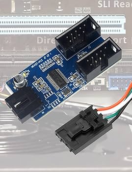 Amazon | Shengshou マザーボードのUSB 9ピン 増設 内部用4ポートUSB2