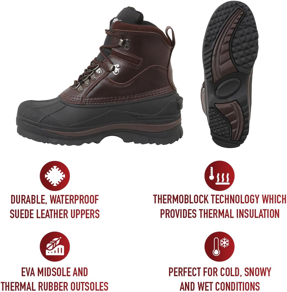 Rothco Men's 5059 Cold Weather Brown/Black