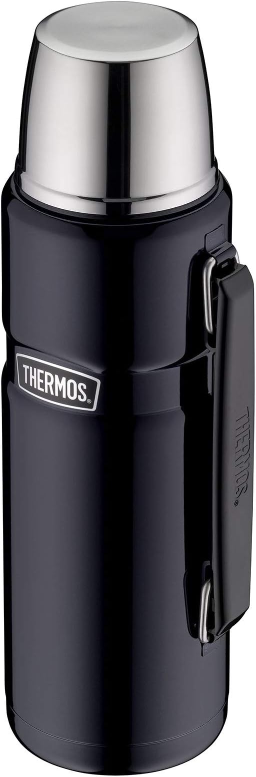Thermos Stainless King Flask, glossy black, 1.2 L, 33.6 x 11.99 x 33.6