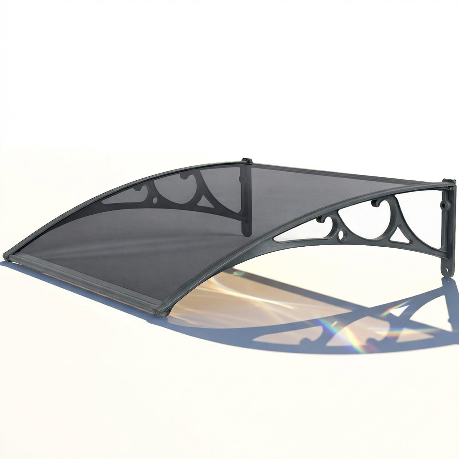 Auvent de porte en polycarbonate et abri de porche en aluminium pour entrée