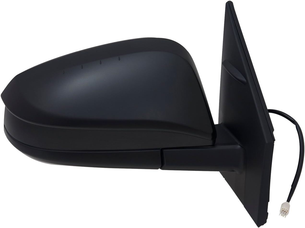 Fit System Passenger Side Mirror for Toyota RAV4, Textured Black, Foldaway, Passenger Side, Power