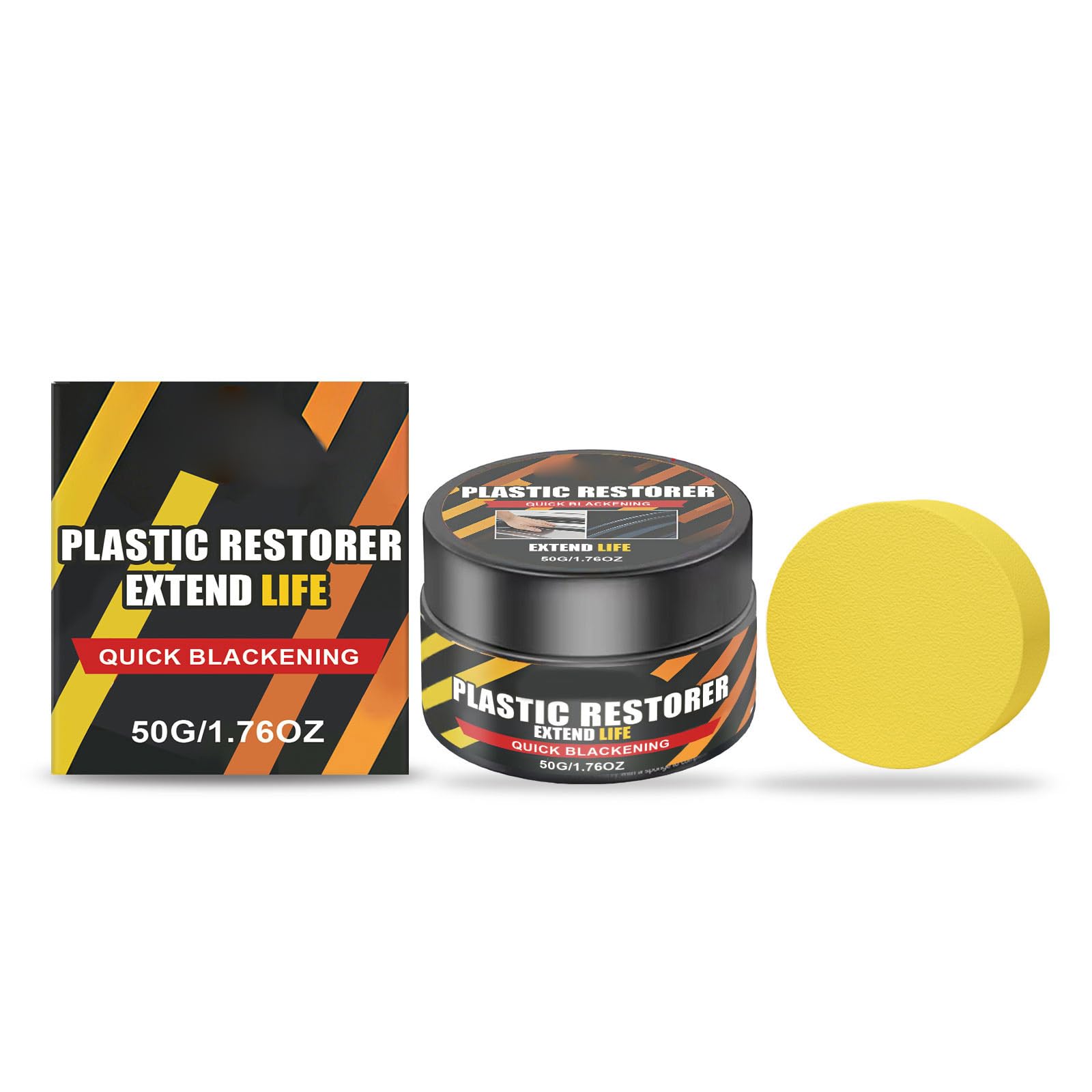 Ljmyy Restorer Cream 50G For Car Interior Trim Revives Faded Rubber And Leather Surfaces With Long Lasting Protected