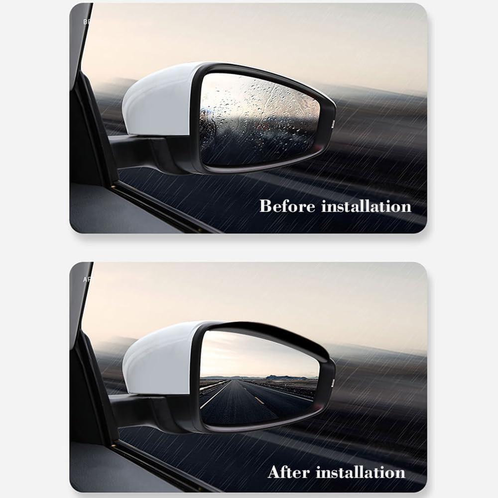Pare-Pluie Pour Rétroviseurs Mitsubishi Pajero Sport 2011-2015 - 2 Pièces - Protection Contre La Pluie Et Amélioration De La Visibilité