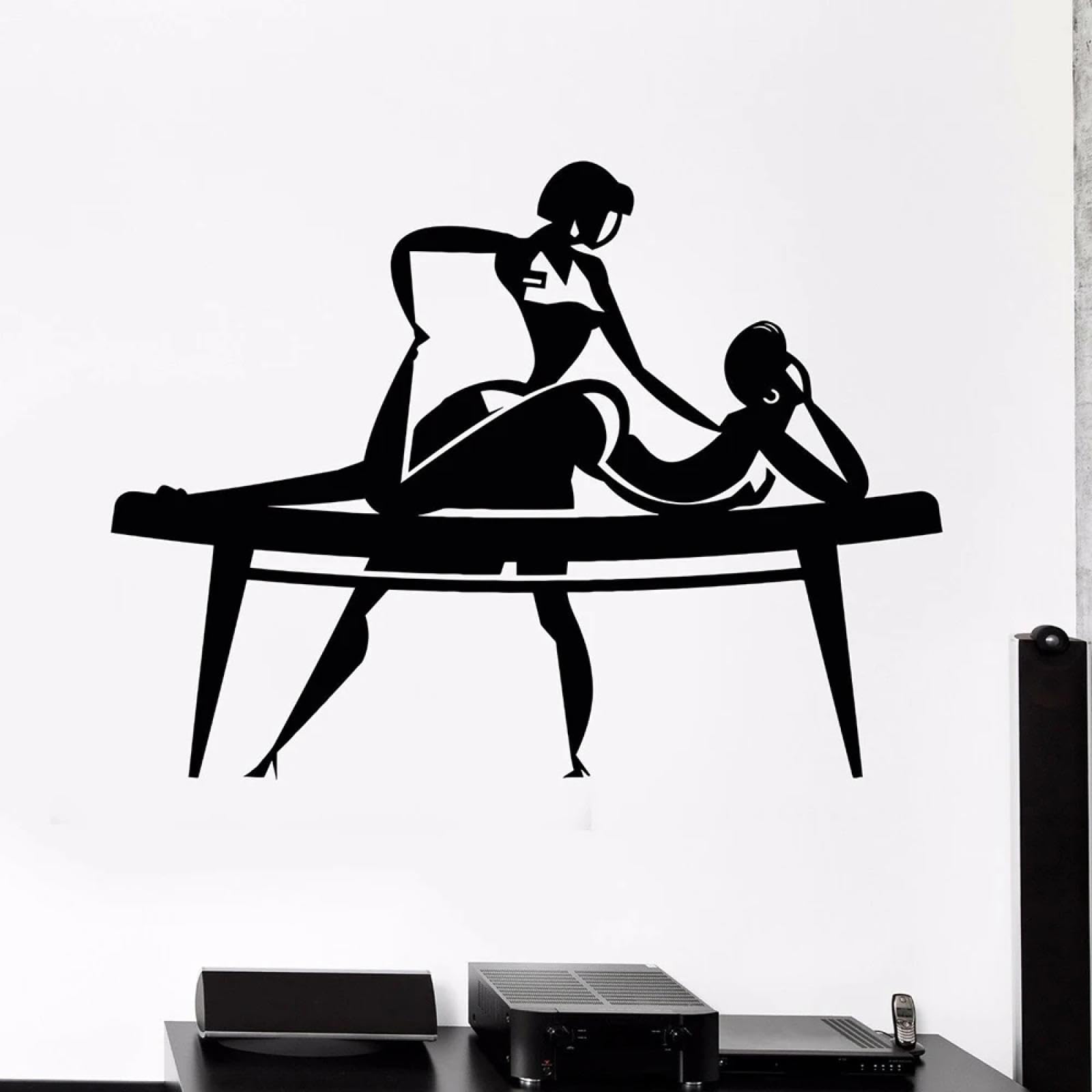WEIMEIJIE Massage wall Stickers, spa Therapy, Relaxation, Health Vinyl wall Stickers, Beauty Studio wall Art Decals