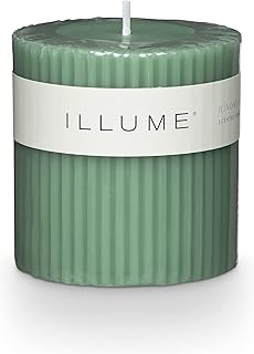 ILLUME Beautifully Done Small Fragranced Pillar Candle, Hinoki Sage