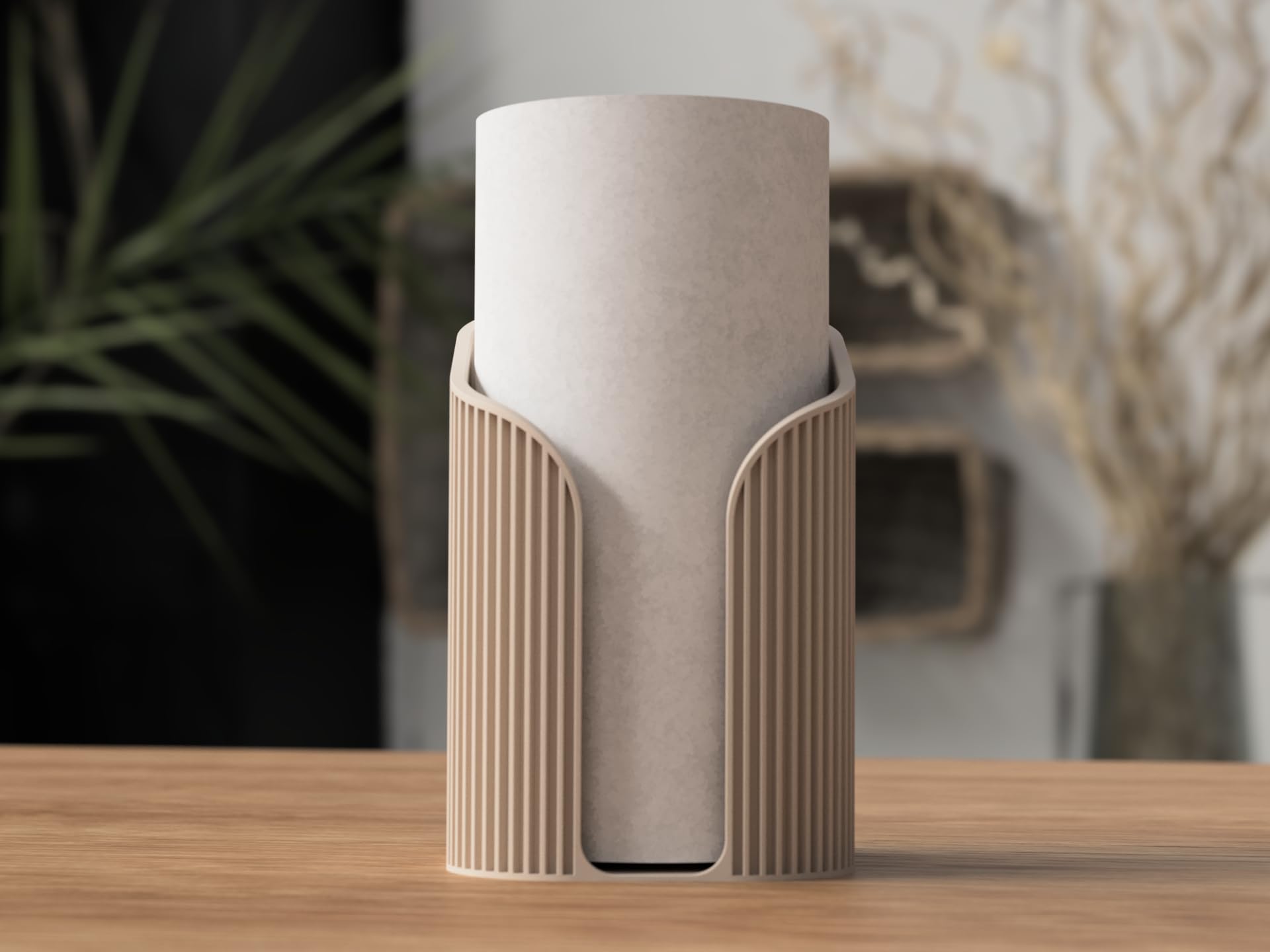 Kitchen Towel Holder (Matt Desert Tan, Standard - Fits rolls up to 11.3cm,)