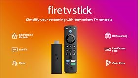 Amazon Fire TV Stick, sharp picture quality, fast streaming, free & live TV, Alexa Voice Remote with TV controls