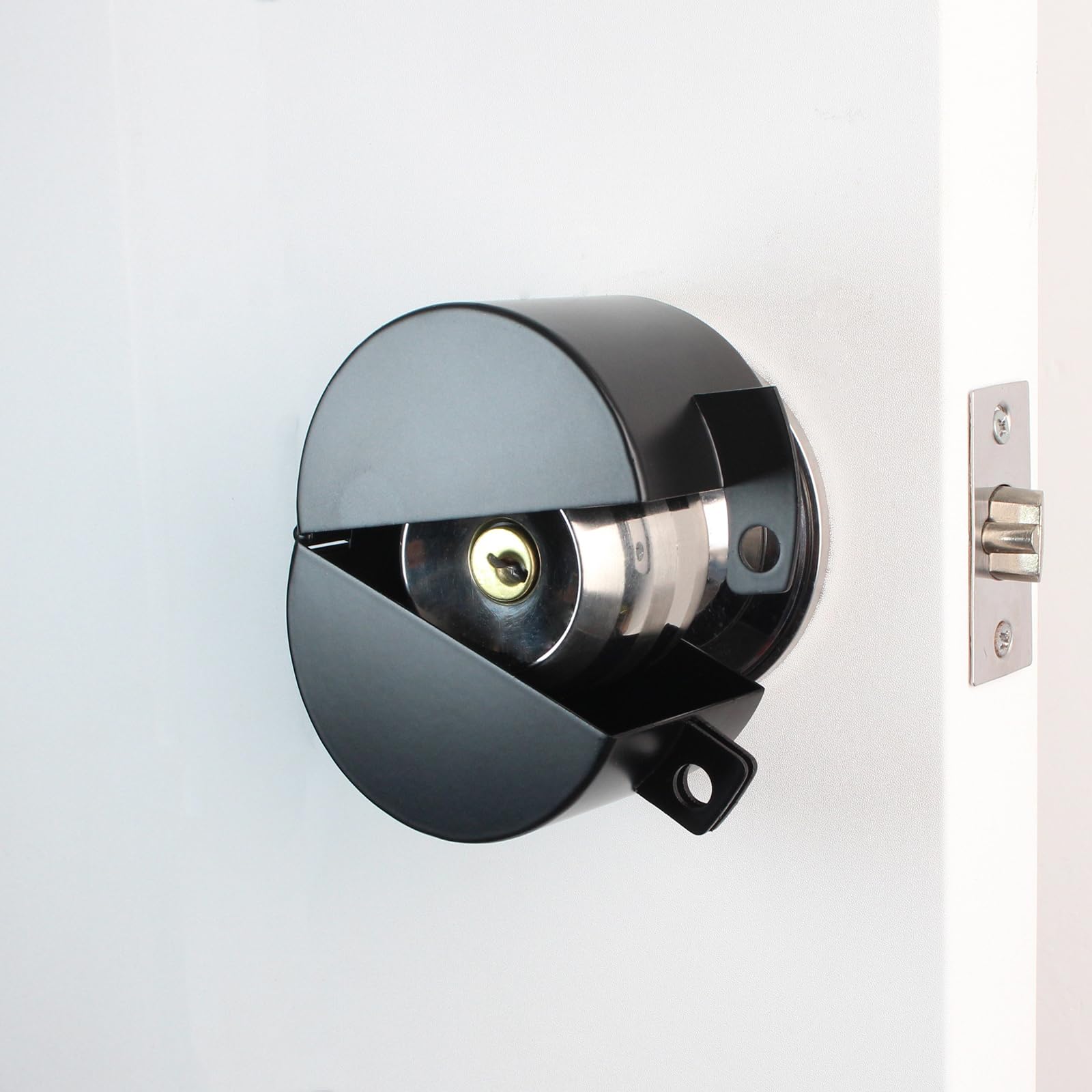 Child Proof Door Knob Covers Doorknob Lock Cover - Stainless Steel Door ...