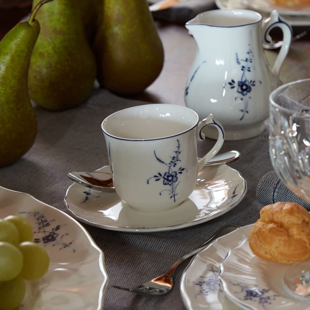 Villeroy & Boch Vieux Luxemburg Coffee Saucer 14cm, Blue,white, 14 cm - Image 2
