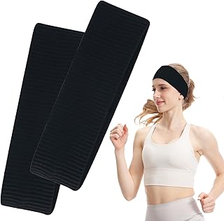 7.5cm Wide Headbands for Women Men,Headbands for Non Slip,2pcs Fashion H...