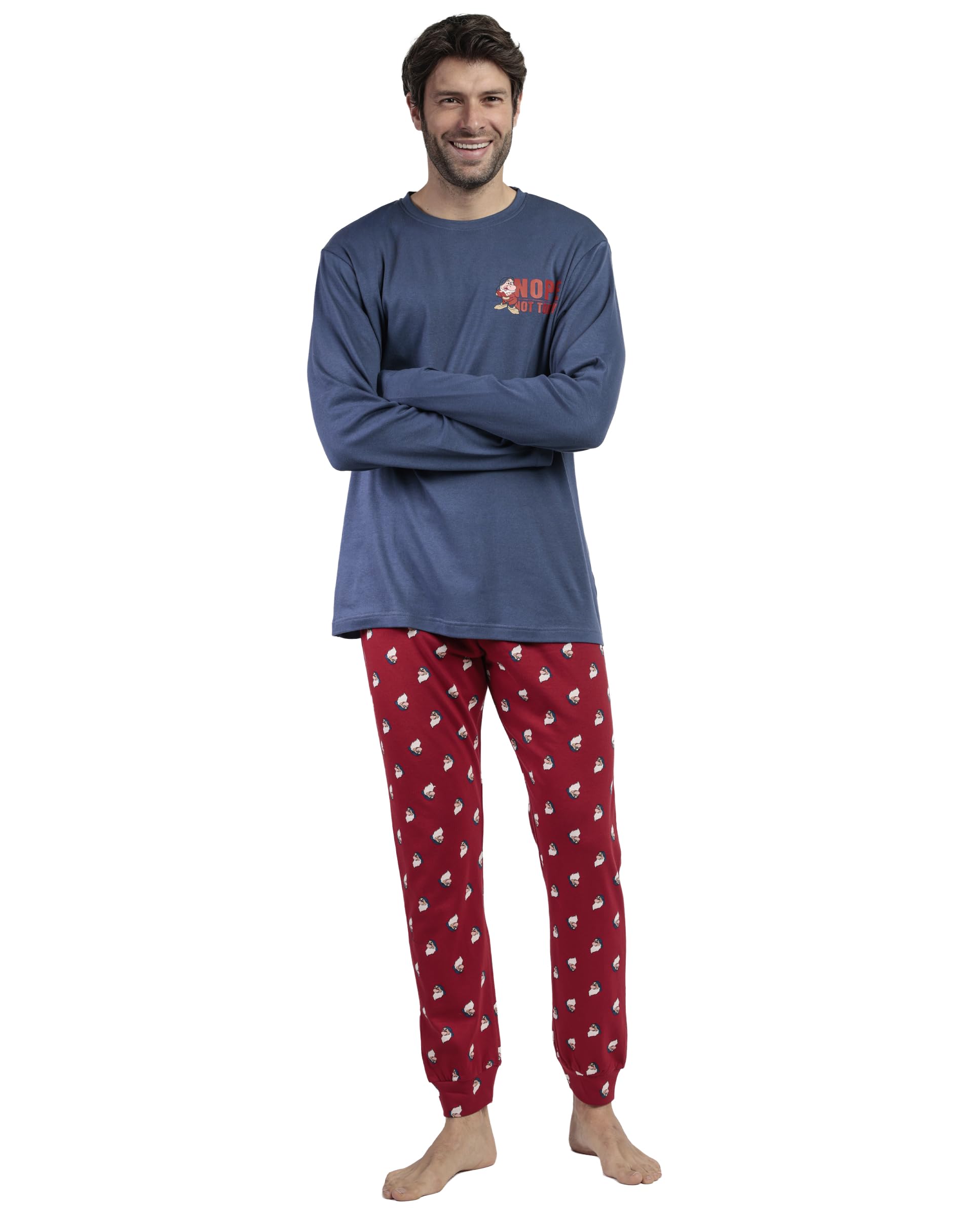 Disney Pijama Manga Larga Not Today Grumpy para Hombre