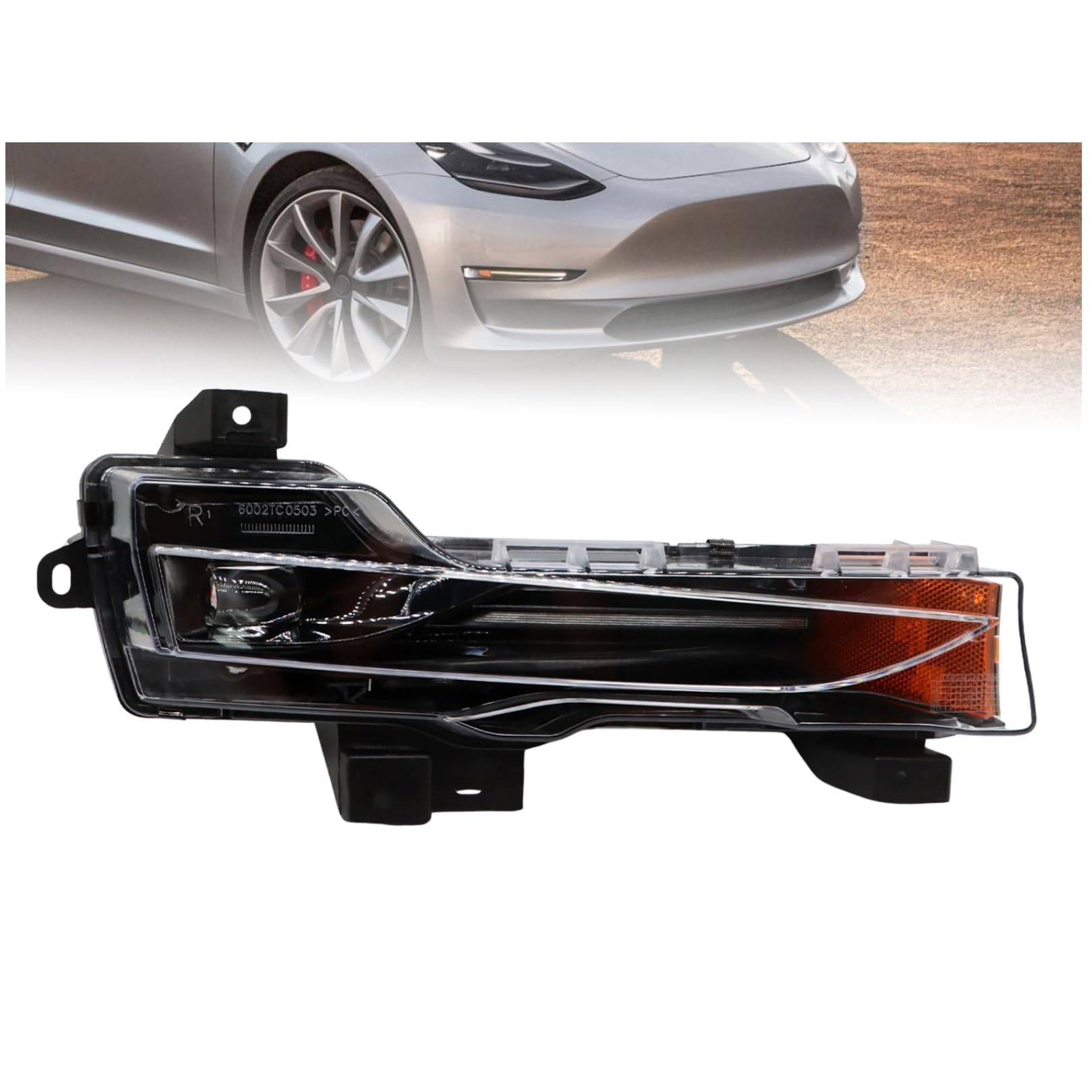 Photo 1 of Jecoupoon Right Fog Light Compatible with Model 3 17-23 Model Y 2020-2023