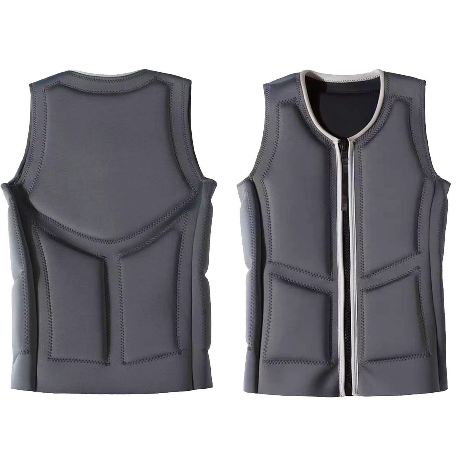 Neopren Surfjacke mit Reißverschluss zum Schwimmen, Kajak fahren, Bootfahren
