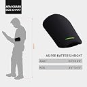 moonwalkr Cricket Arm Guard Premium Protective Gear for Youth Batters (Height 4'5"–5'3"), Lightweight & Comfortable Safety Accessory (Black, Youth) gallery image
