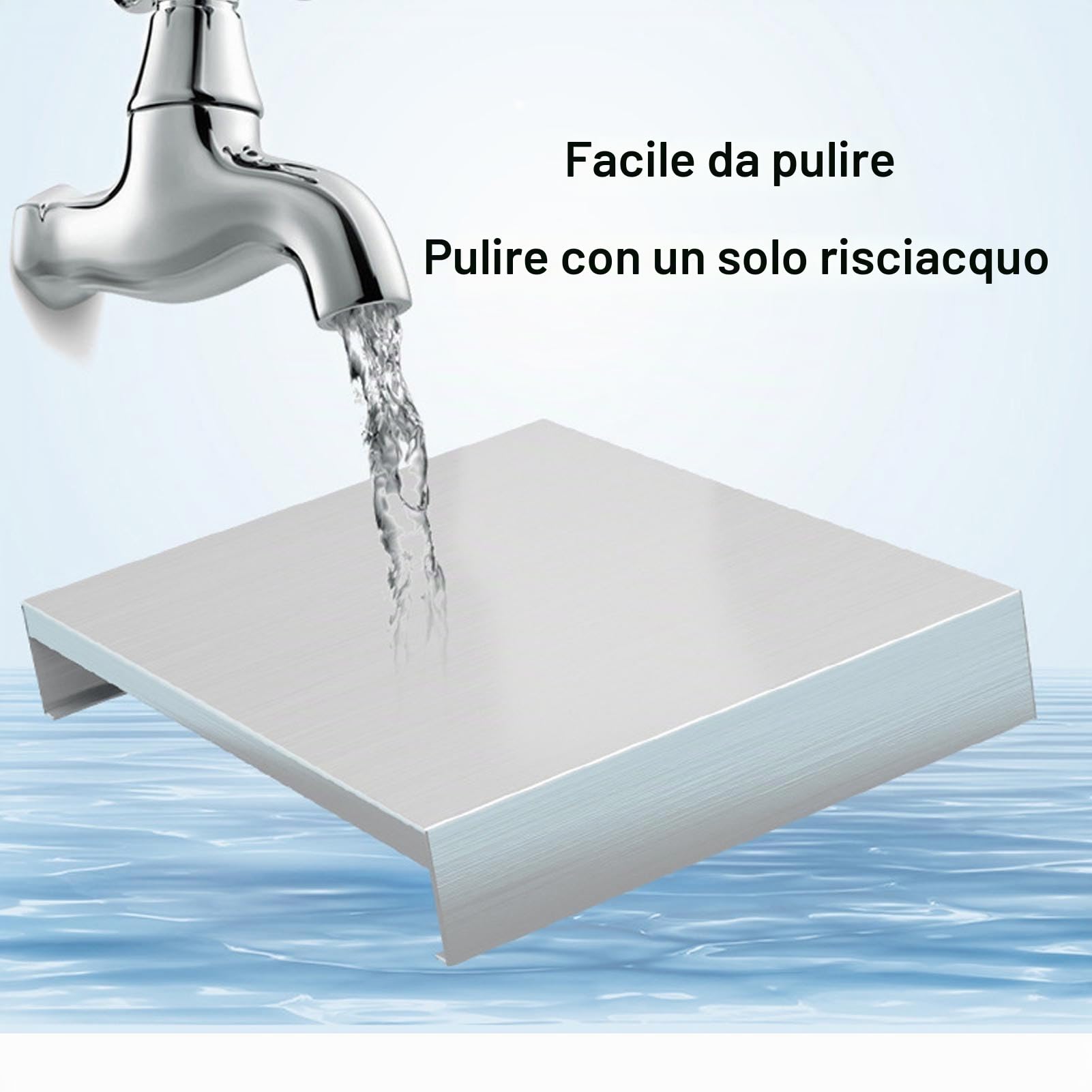 Luocute Copertura Superiore per Fornello a Gas con Piedini Antiscivolo, Pannello di Copertura Superiore per Fornello in Acciaio Inossidabile per Sicurezza Piano di Lavoro, Spazio Extra