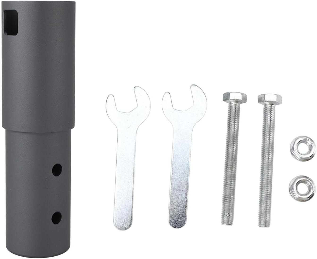 CCYLEZ Pipe AdapterMounting Kit Adapter Mount for V2 Rectangular Antenna TV Mast Satellite Mast, for 1.3 inch Bore Pole Bracket, Grey