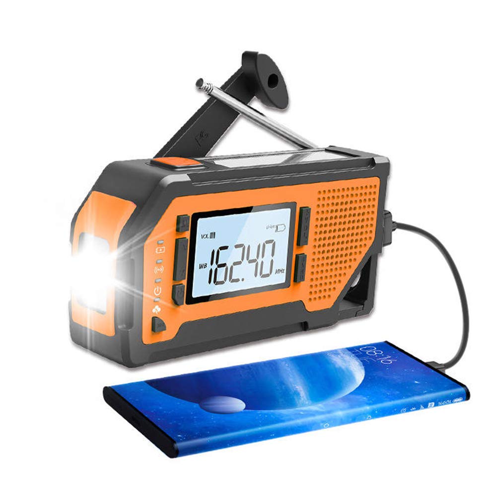Radio météo d'urgence solaire pour le camping et la randonnée en autonomie
