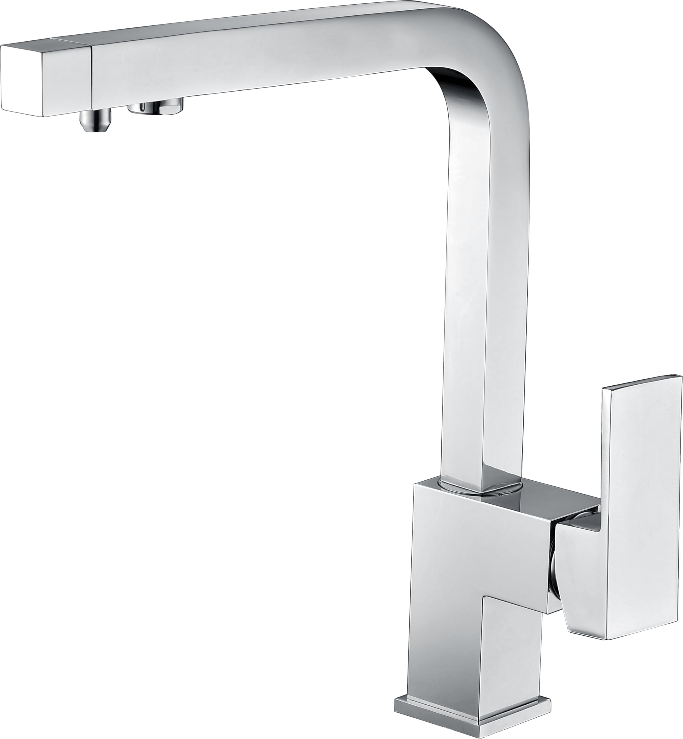 IMEX - Grifo Cocina con Osmosis Integrado | Grifo Momando Osmosis 2 Vías con Ducha Extraíble | Grifería en Latón | Serie Capri | Color Cromado
