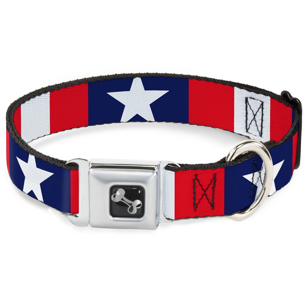 Collier de chien ajustable 9-38 cm avec boucle os Buckle Down résistant