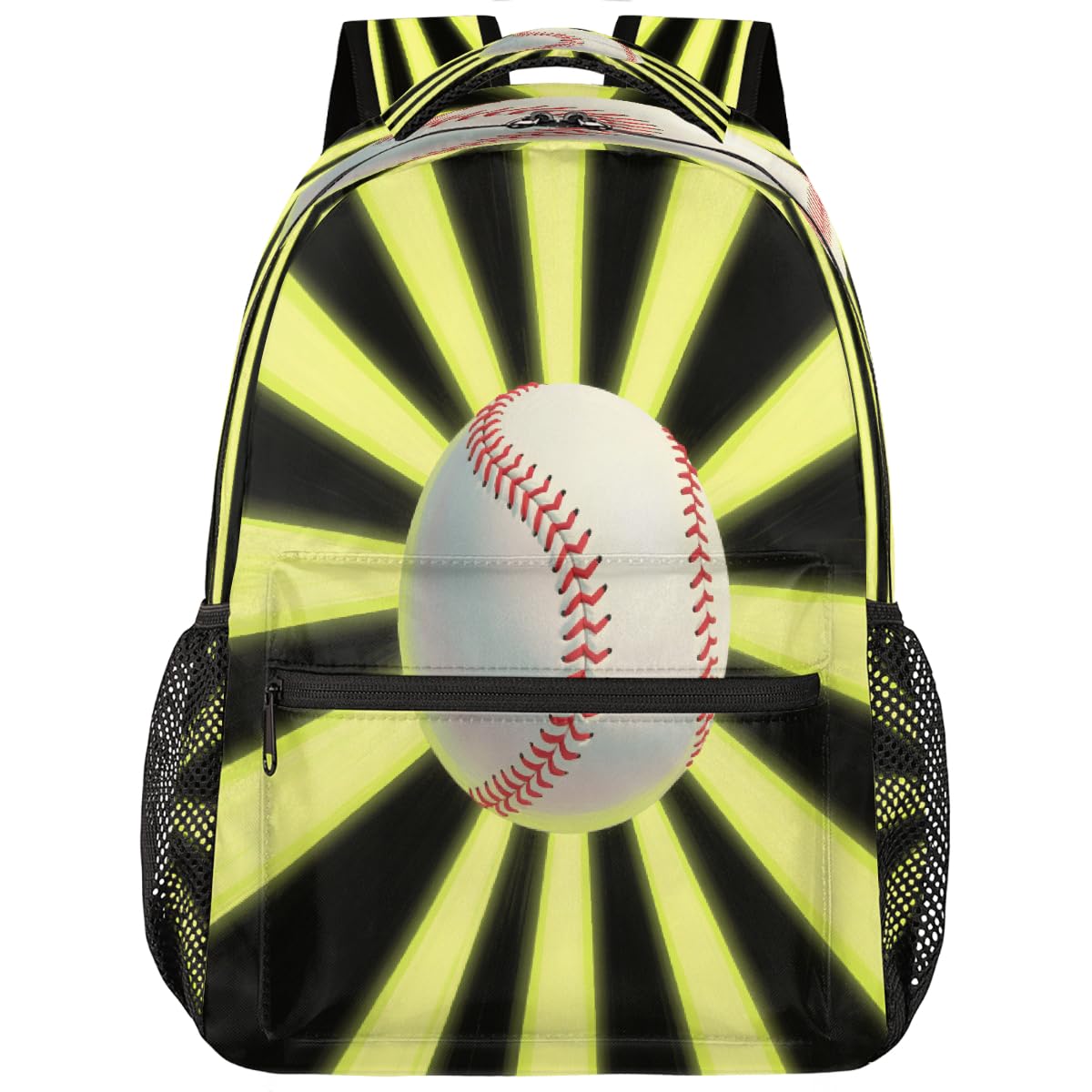 Mochila escolar amarilla para laptop 15.6 pulgadas ligera de viaje 8