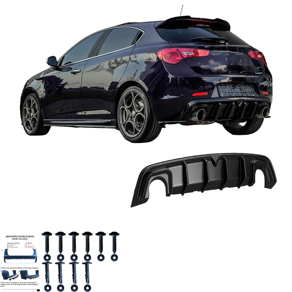 Heckdiffusor kompatibel mit ALFA Romeo Giulietta 2010–2020 v2