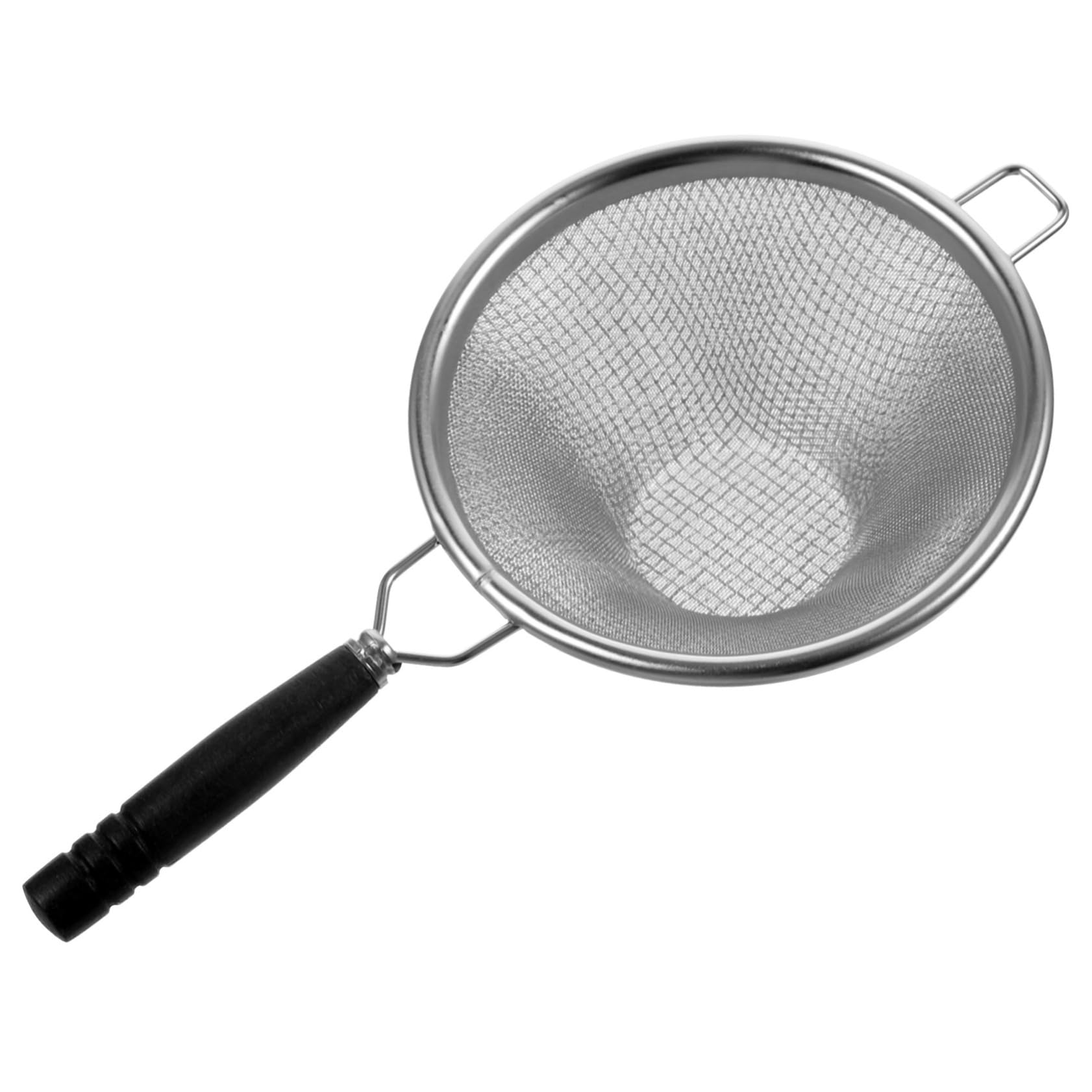 Happyyami Stainless Steel Tea Infuser Wooden Handle Fine Mesh Strainer for Loose Leaf Tea and Easy to Clean and Home Brewing