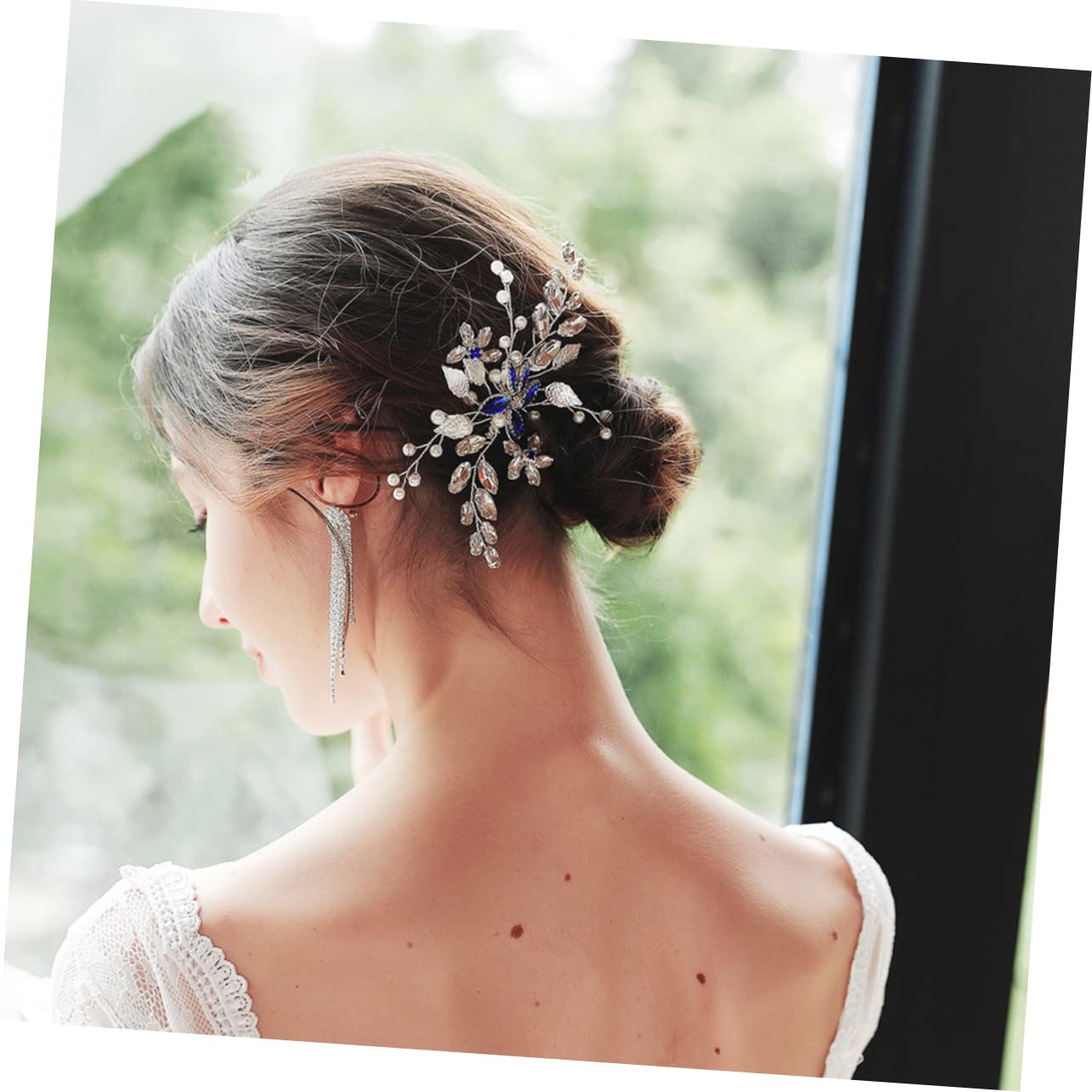 FOMIYES 3 Elegantes Peinetas Con Diseño De Flores Y Diamantes De Imitación Para El Pelo Accesorios Para El Cabello Trenzado Para Bodas Y Fiestas.
