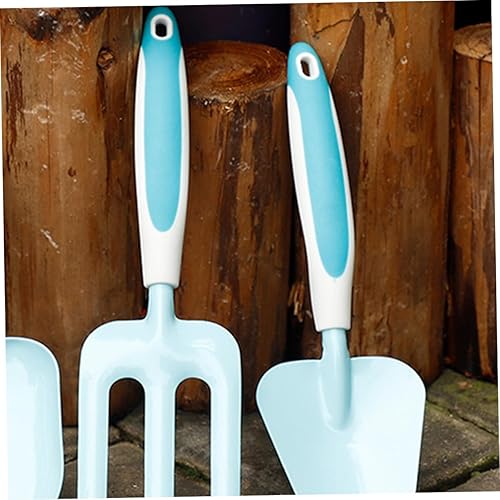 Miniatura 3 de 1set Garden Hand Tool Set Metal Gardening Equipment for Boys and Girls Compact Shovel and Rake Set for Soil Digging and Planting Gardening Supplies