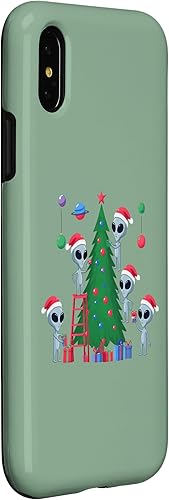 Miniatura 6 de iPhone 1212 Pro Aliens Decorating a Christmas Tree - Alien Christmas Tree Case
