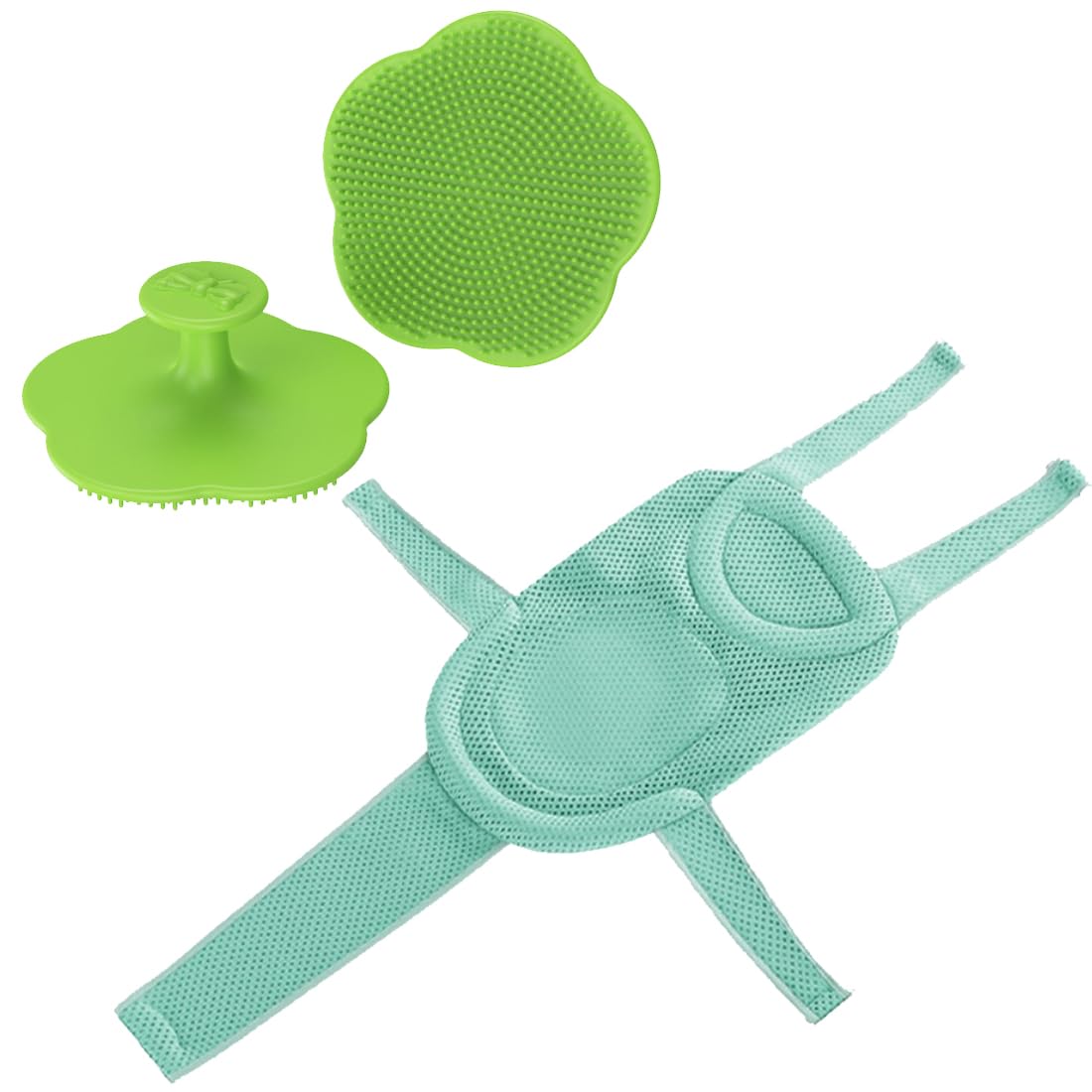 Hamac De Bain Bébé Avec Brosse Shampoing - Filet Antidérapant 0-18 Mois