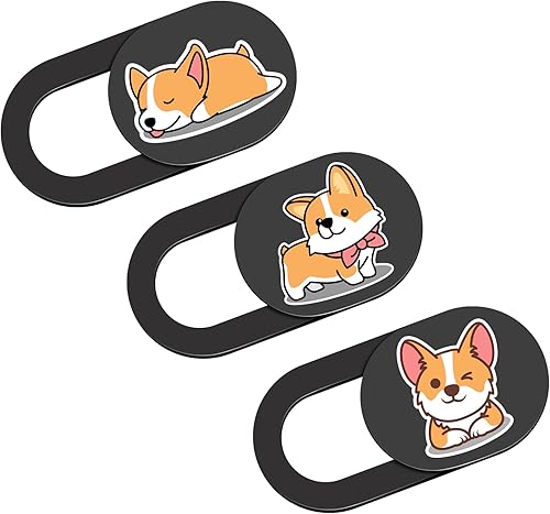 Miniatura 12 de Cubierta deslizante para cámara de portátil, cubierta de cámara web de panda, accesorios para portátiles de 0.02 pulgadas, lindos accesorios