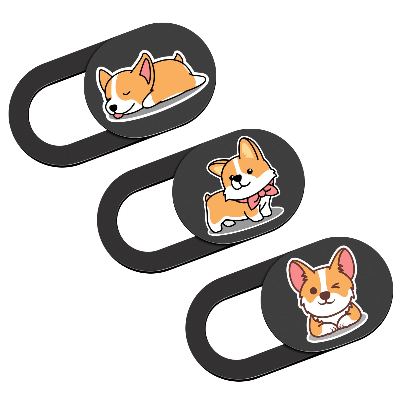 HKDGYHON Webcam Cover, 0.02 inch Laptop Camera Cover, Cute Accessories for Laptop PC iPhone iPad iMac MacBook Pro Air Computer Smartphone Tablet,